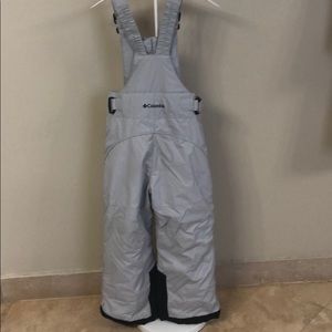 Columbia Light Gray Kids Ski Bib Size 6/6x